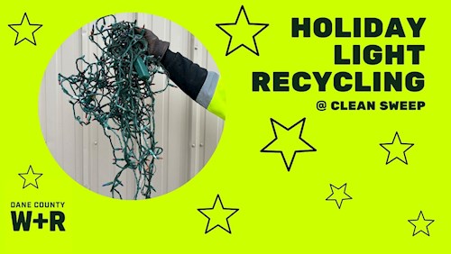 hand holding holiday lights