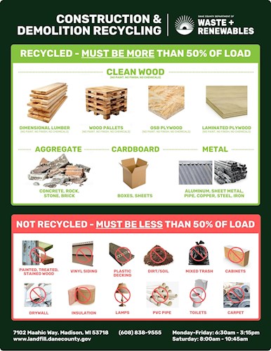 Recyclable Materials at the C&D Facility