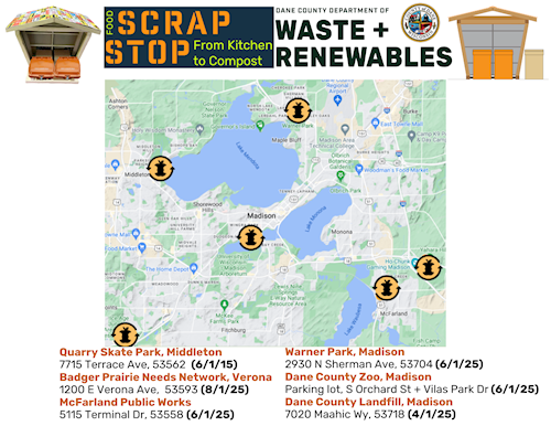 Residential food scraps drop-offs