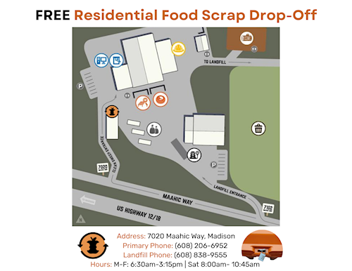Landfill food scraps drop-off